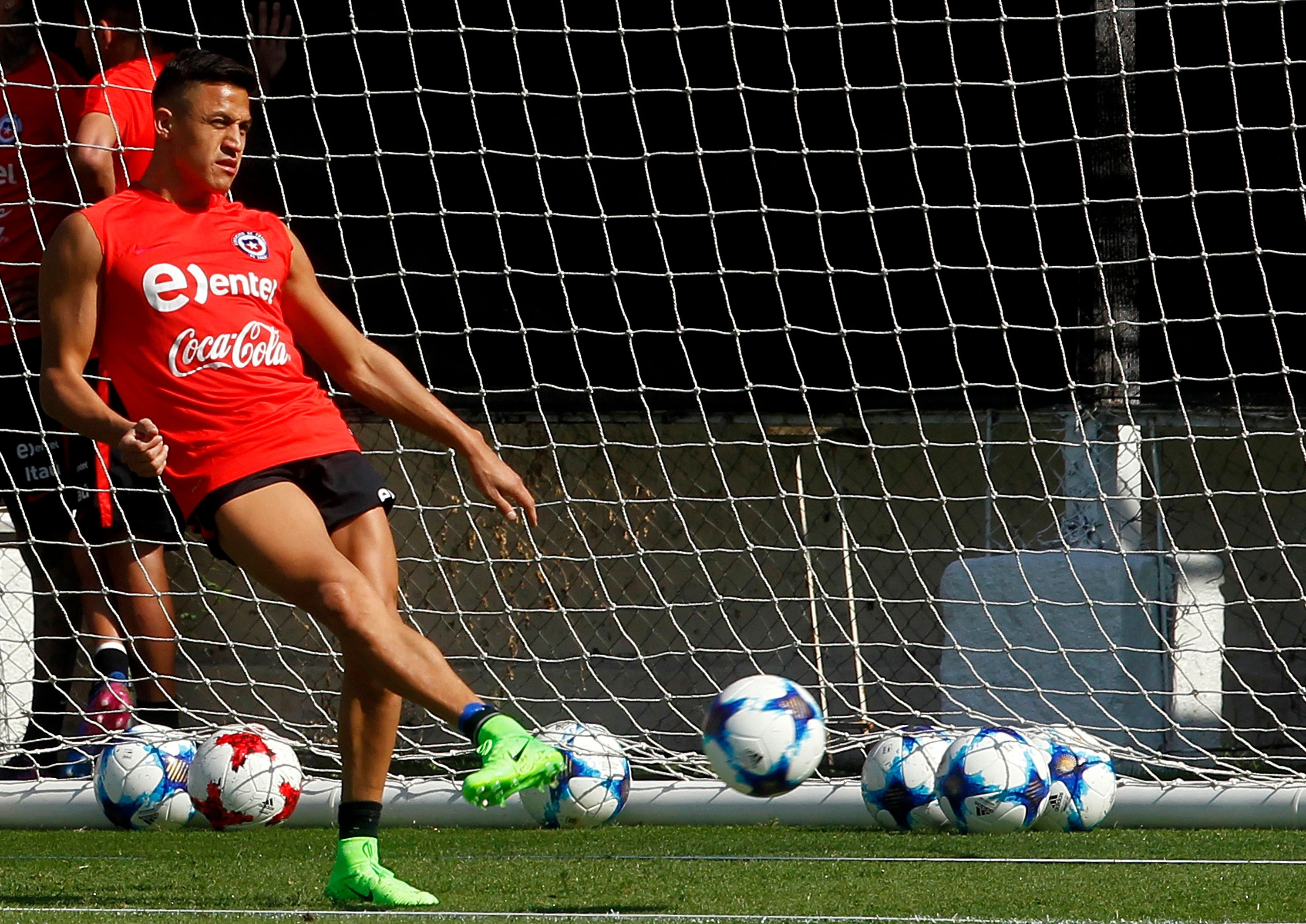 Alexis Sánchez. Entrenamiento Chile. 21032017