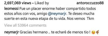 neymar response