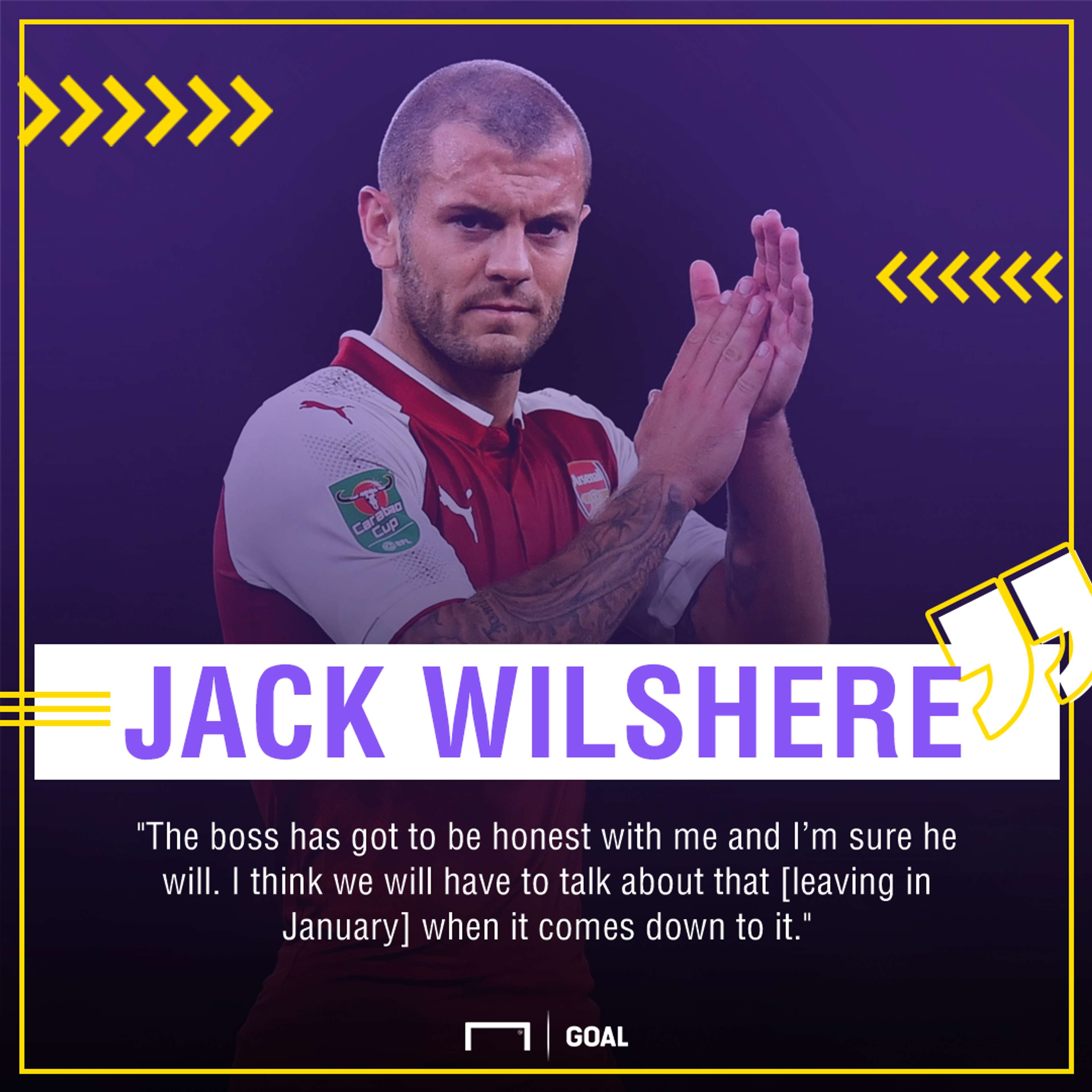 Jack Wilshere Arsenal leave January