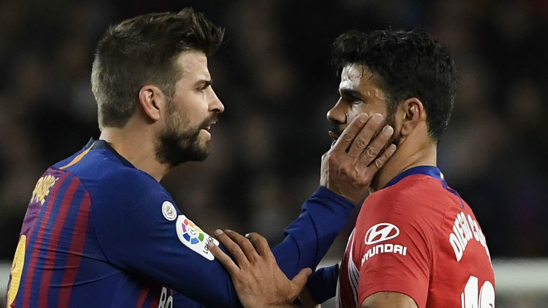 Gerard Pique Diego Costa Barcelona Atletico Madrid 2018-19