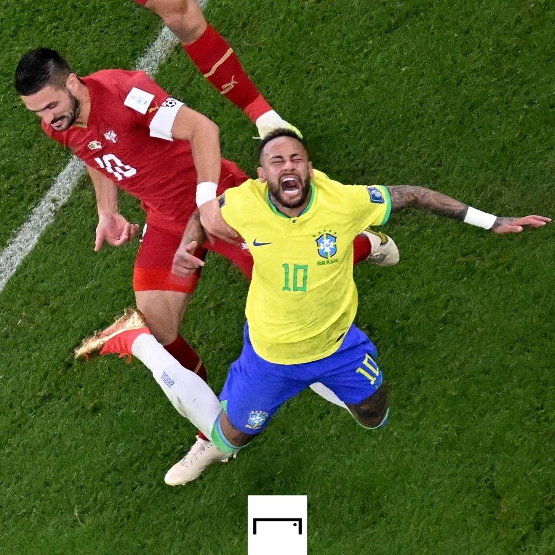 Neymar Nikola Milenkovic Brazil Serbia 2022 World Cup GFX