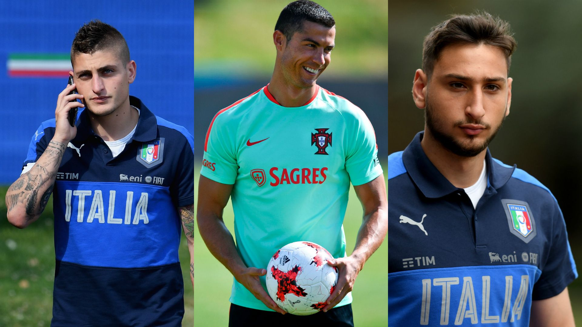 Donnarumma Verratti Cristiano Ronaldo