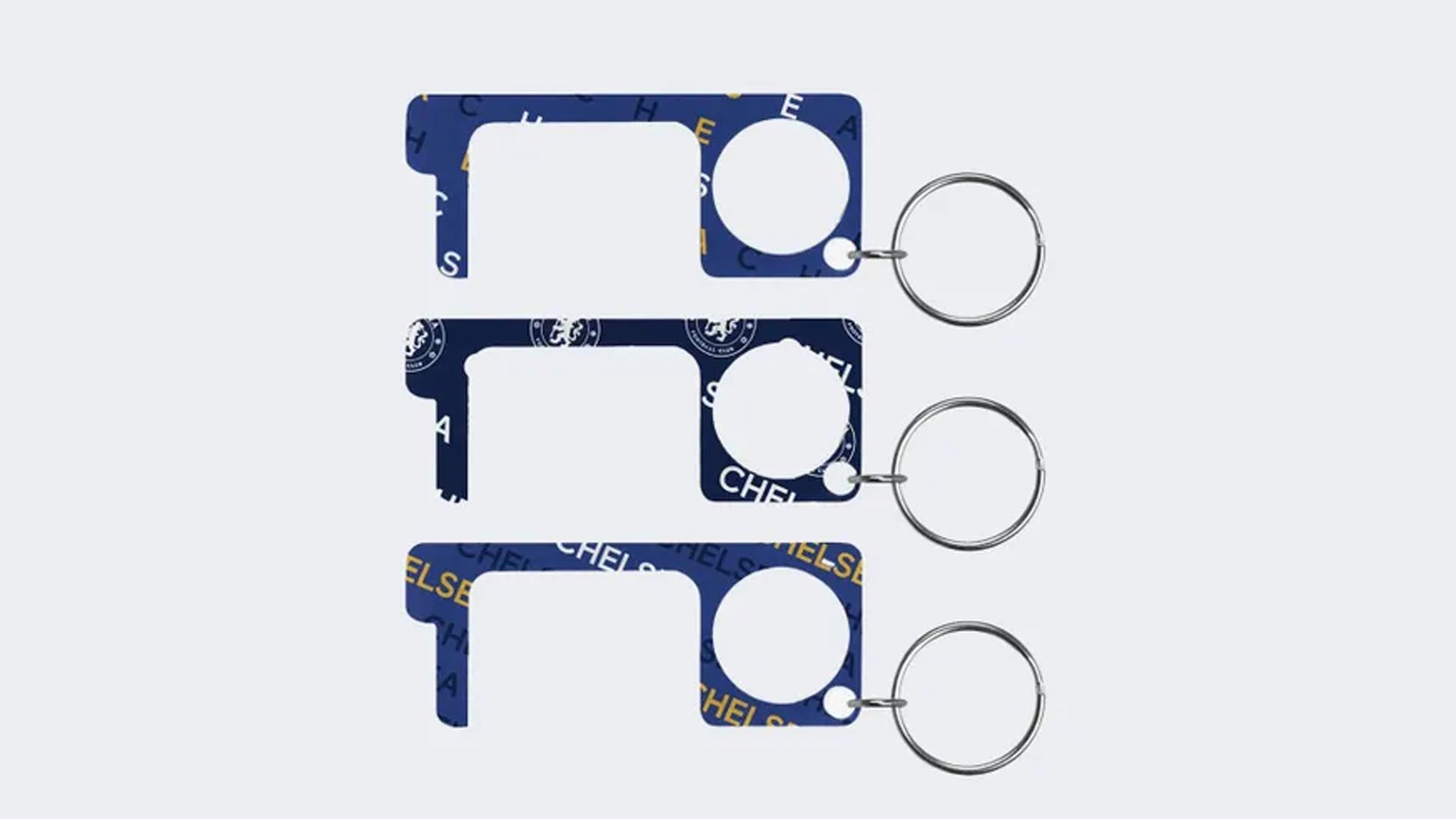 Chelsea FC No Touch Keyring - 3 pack