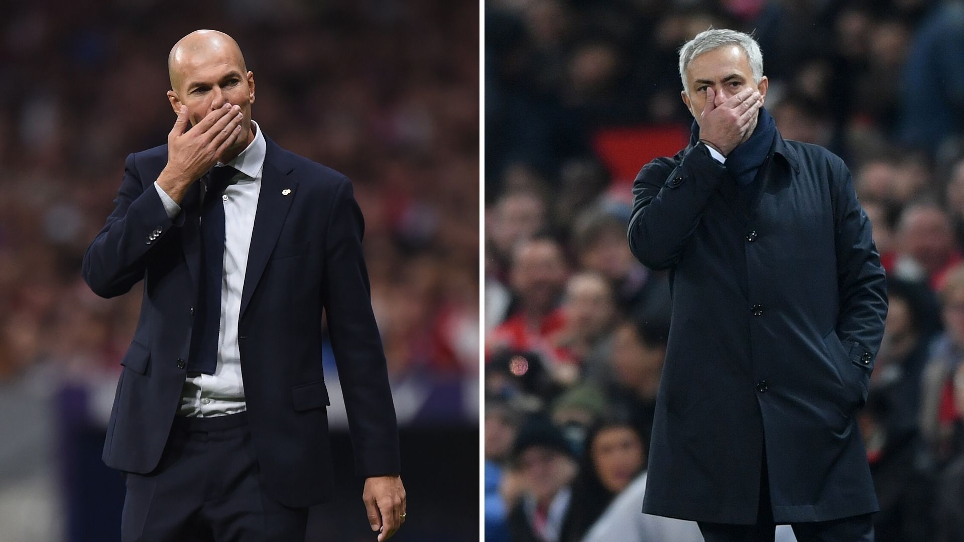 Zinedine Zidane y Jose Mourinho, Real Madrid y Tottenham