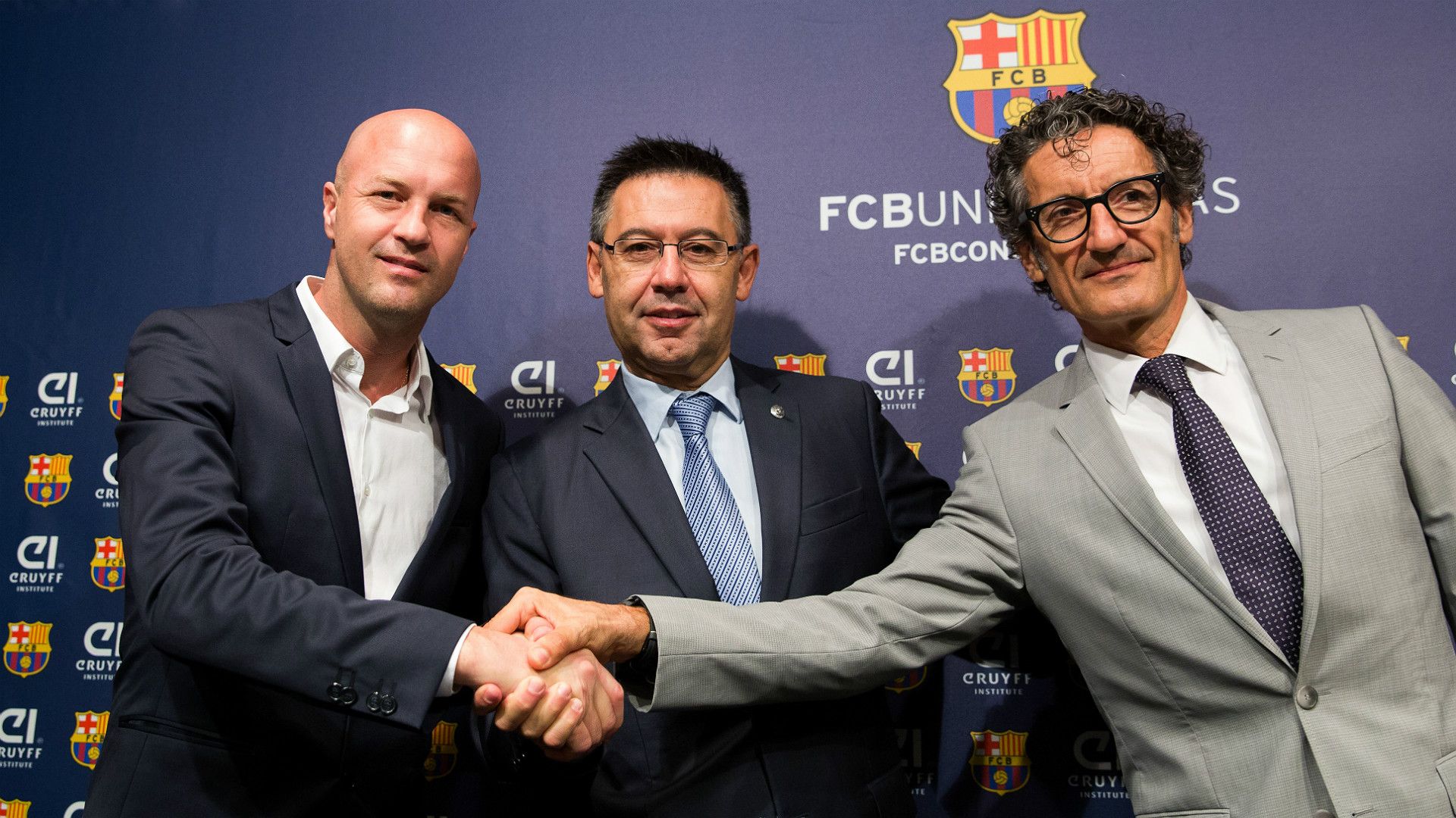 Jordi Cruyff Josep Maria Bartomeu Barcelona