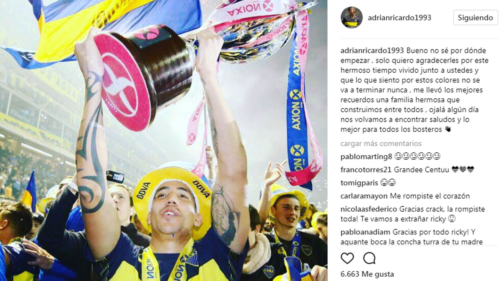 Ricardo Centurion Instagram 100717