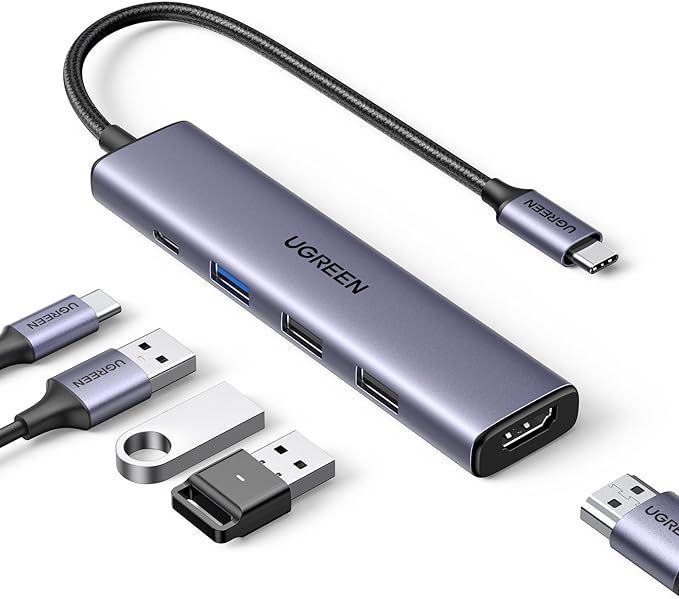 موزع USB-C 105 من جرين مع شحن PD 100