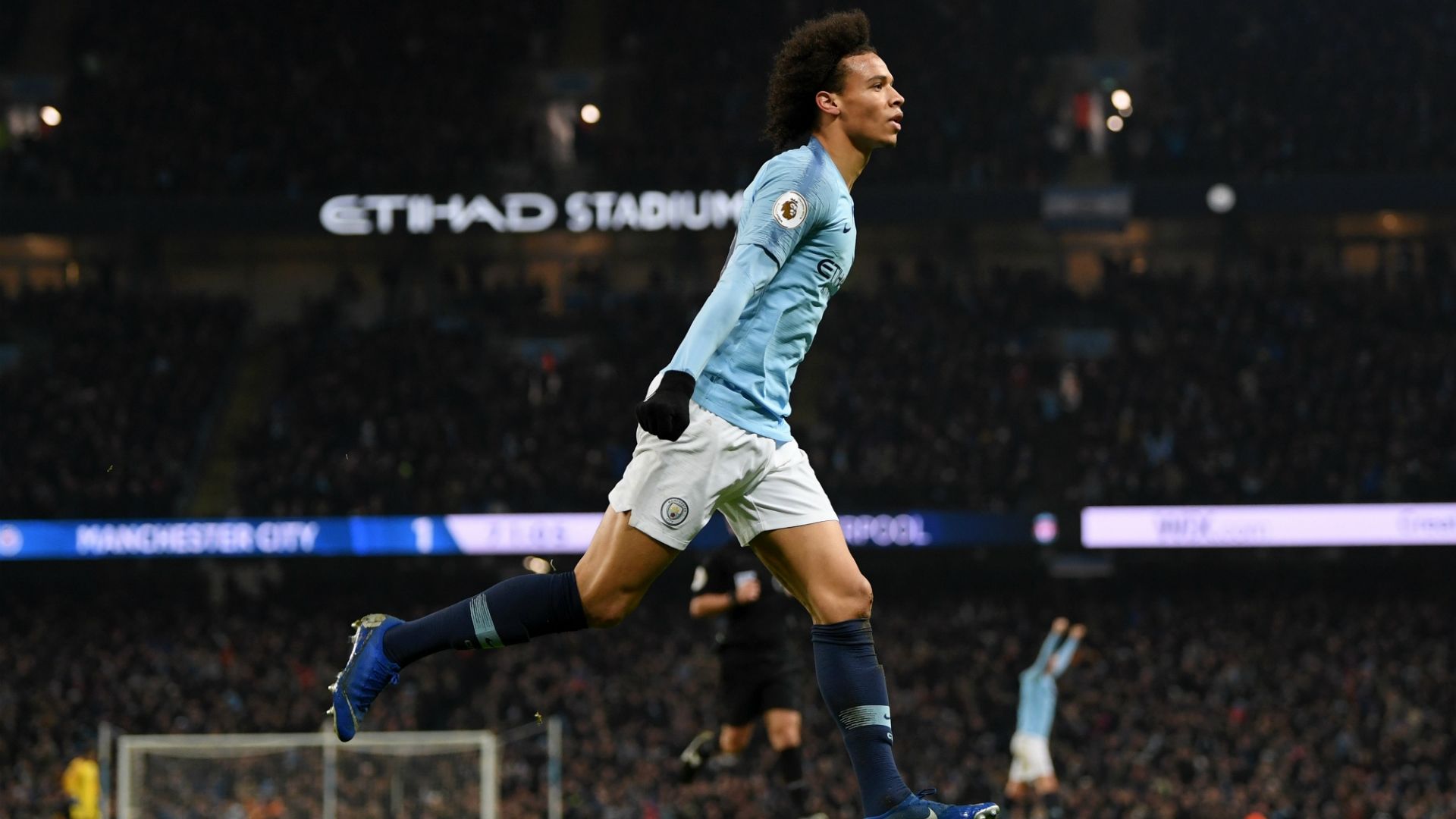 Leroy Sane Manchester City - Liverpool Premier League 01032019