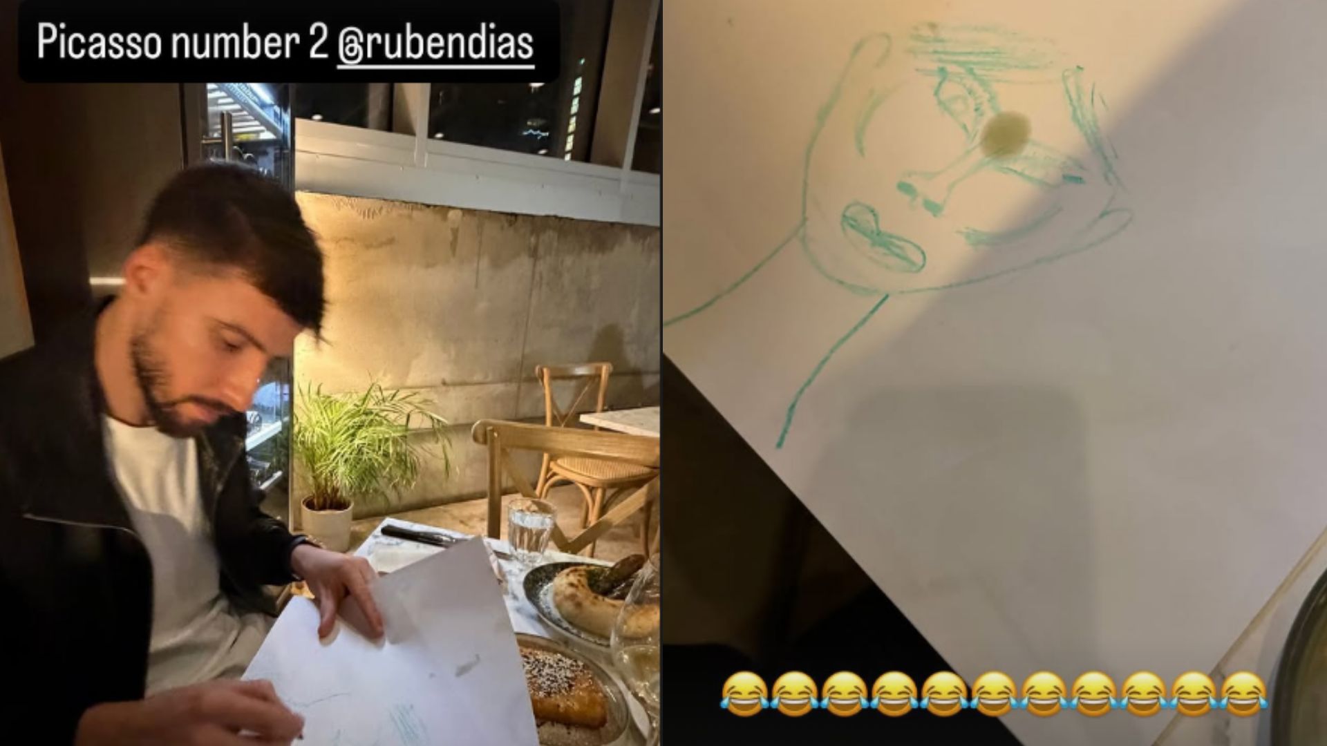 Ruben Dias Maya Jama art drawing