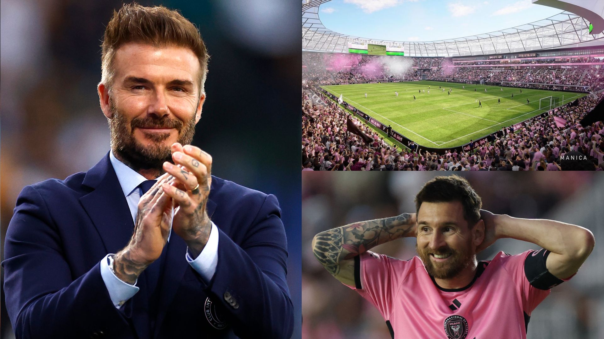 David Beckham Lionel Messi Inter Miami