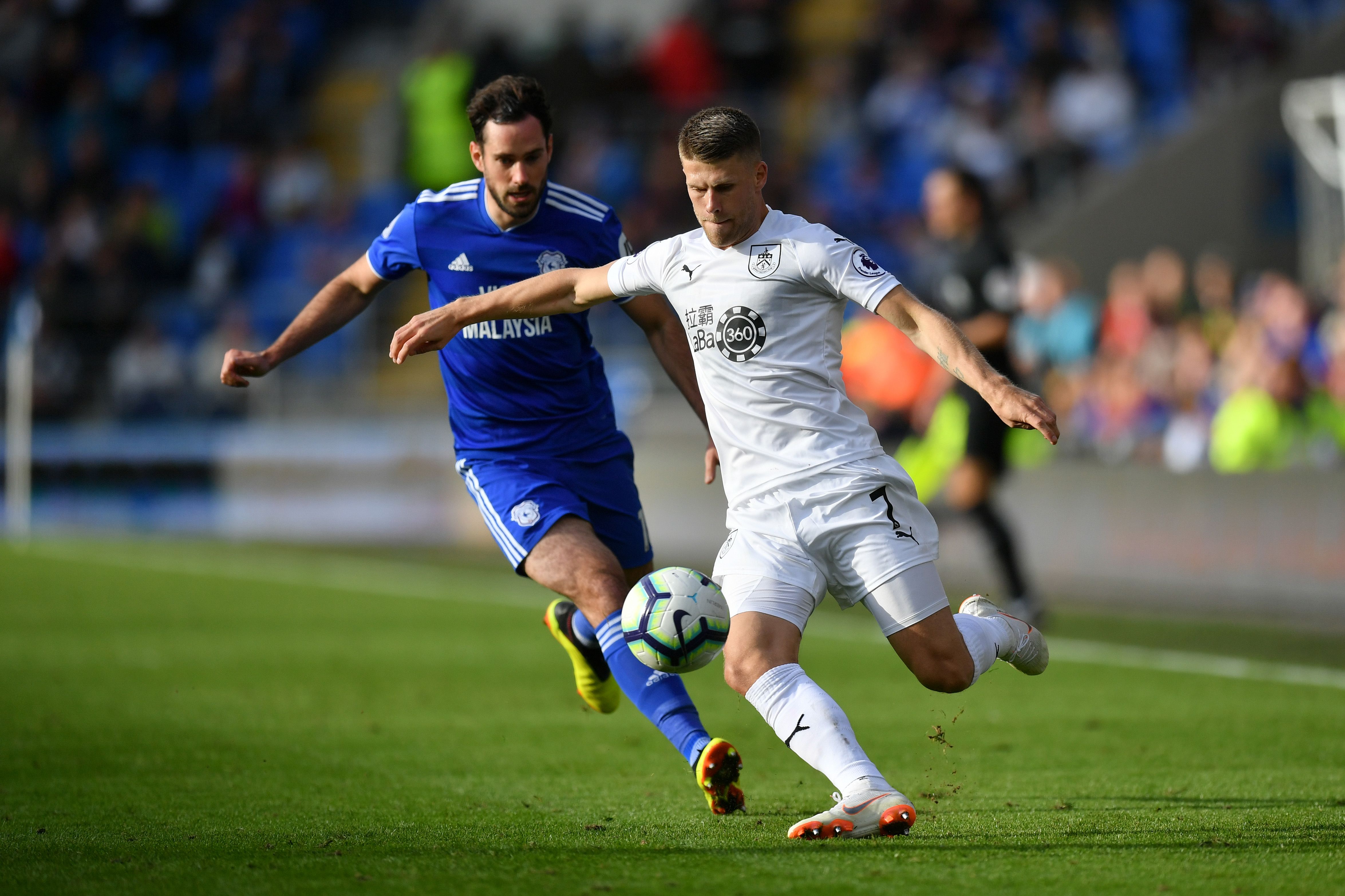 Greg Cunningham & Jóhann Berg Guðmundsson - Cardiff City v Burnley