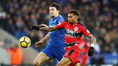 Harry Maguire Danny Williams Leicester City Huddersfield Town