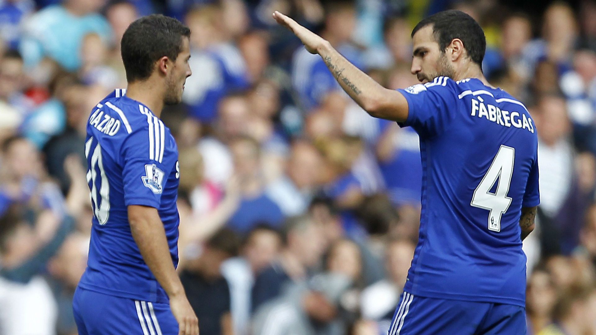 Eden Hazard, Cesc Fabregas, Chelsea Premier League