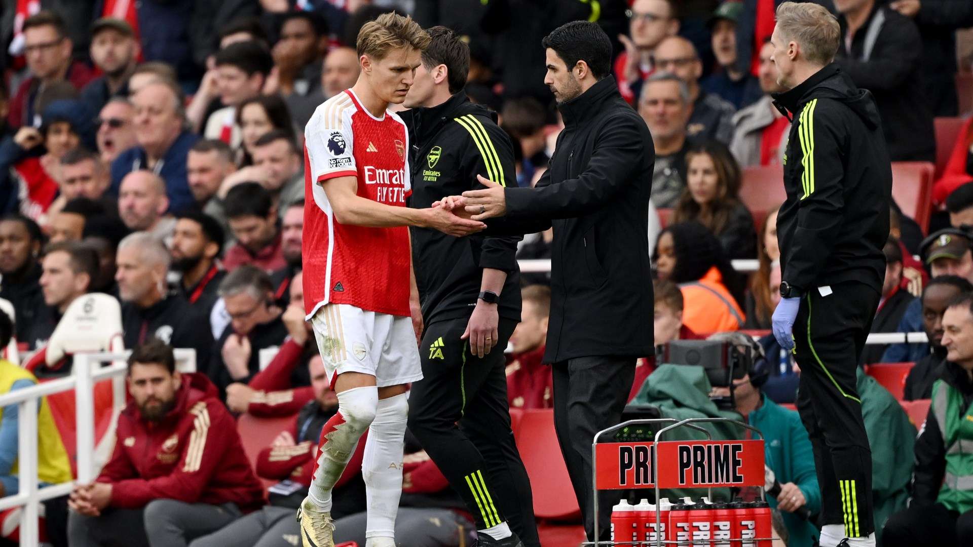 Why was Martin Odegaard hooked? Mikel Arteta explains shock substitution call as Arsenal slump to disastrous 2-0 defeat against Aston Villa after captain's withdrawal | Goal.com