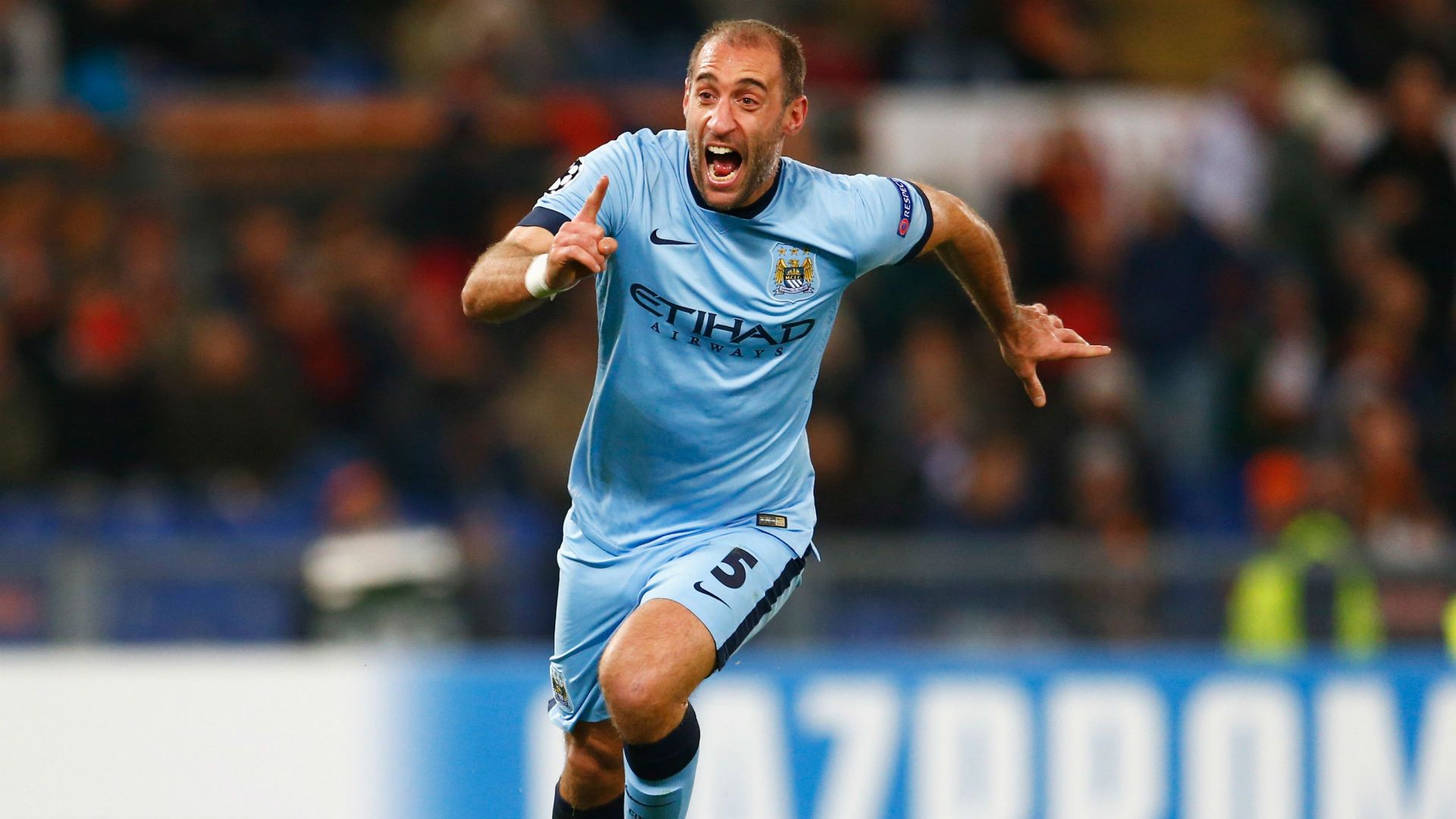 Pablo Zabaleta Manchester City v Roma