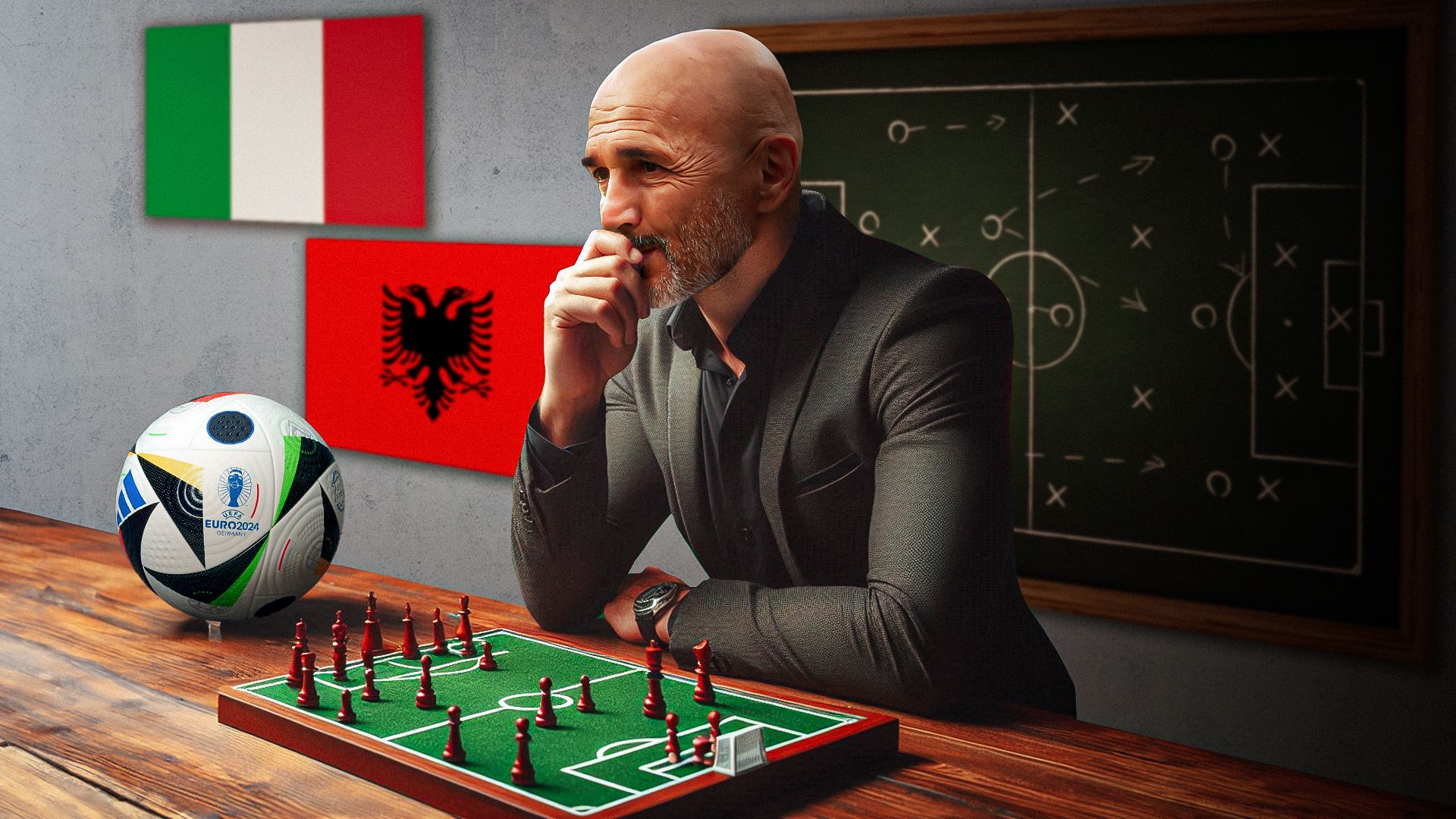 Spalletti Italia Albania Euro 2024 GFX