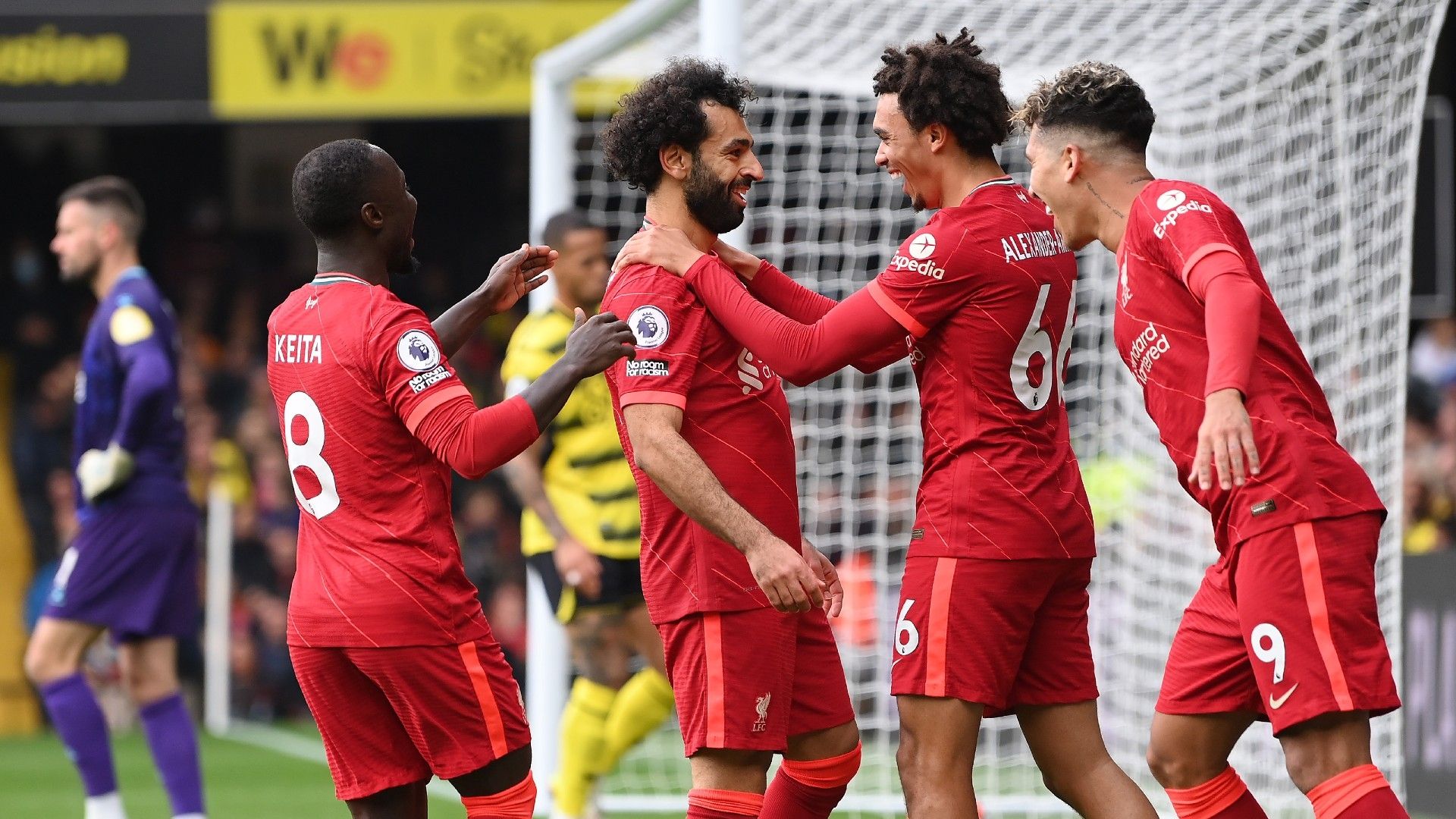 Mohamed Salah Watford vs Liverpool Premier League 2021-22