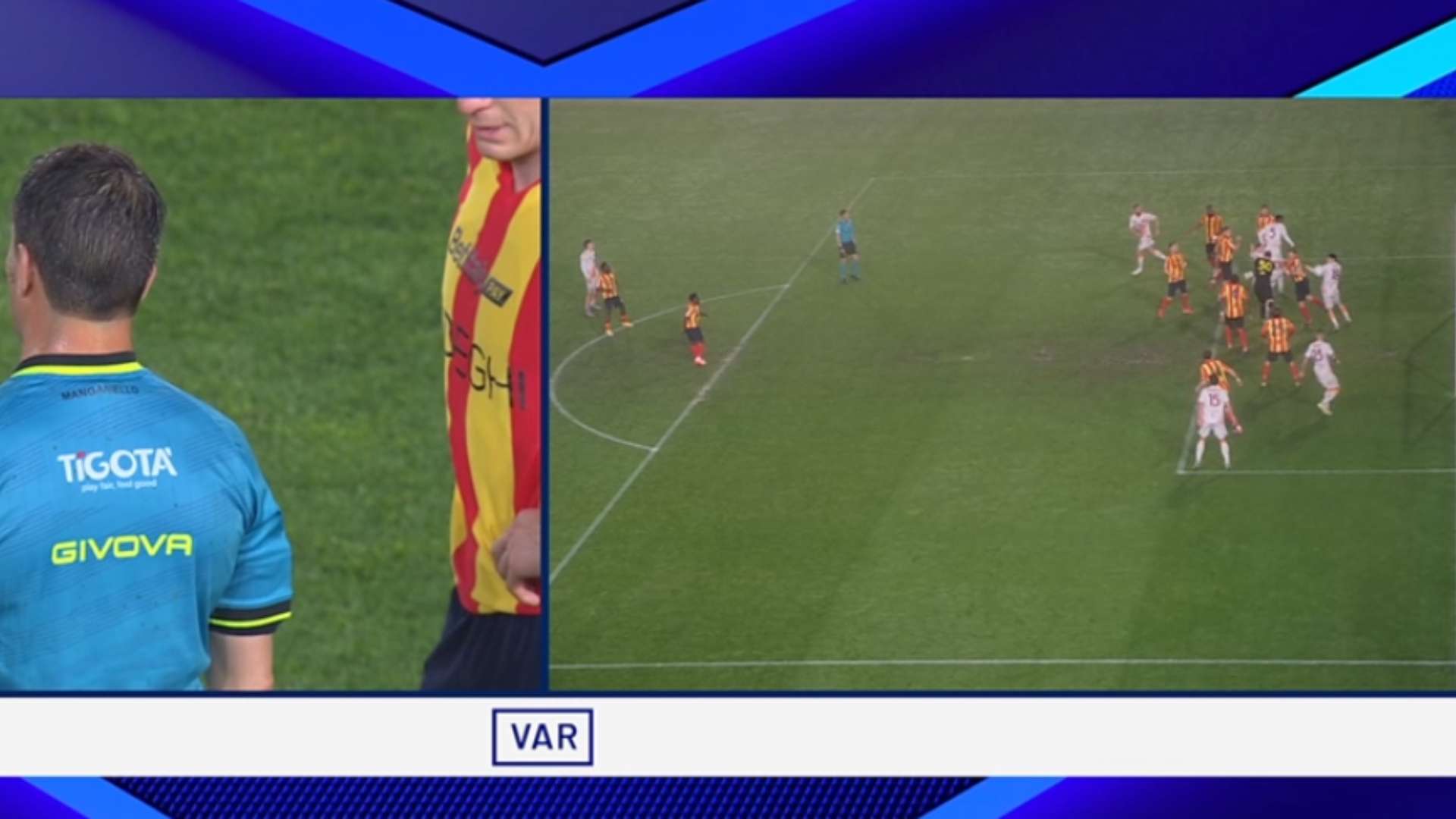 Mancini goal annullato Lecce Roma 29032025