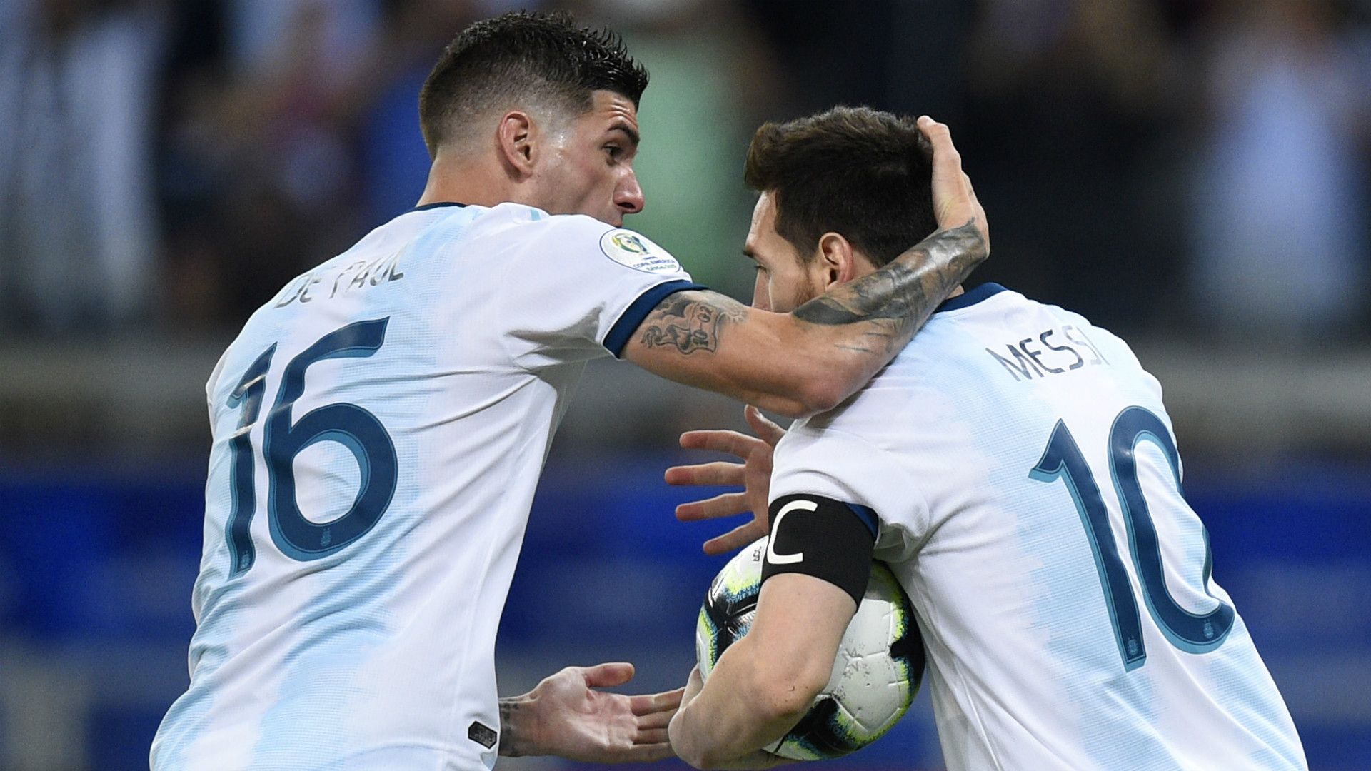 Lionel Messi De Paul Argentina Paraguay Copa America 19062019