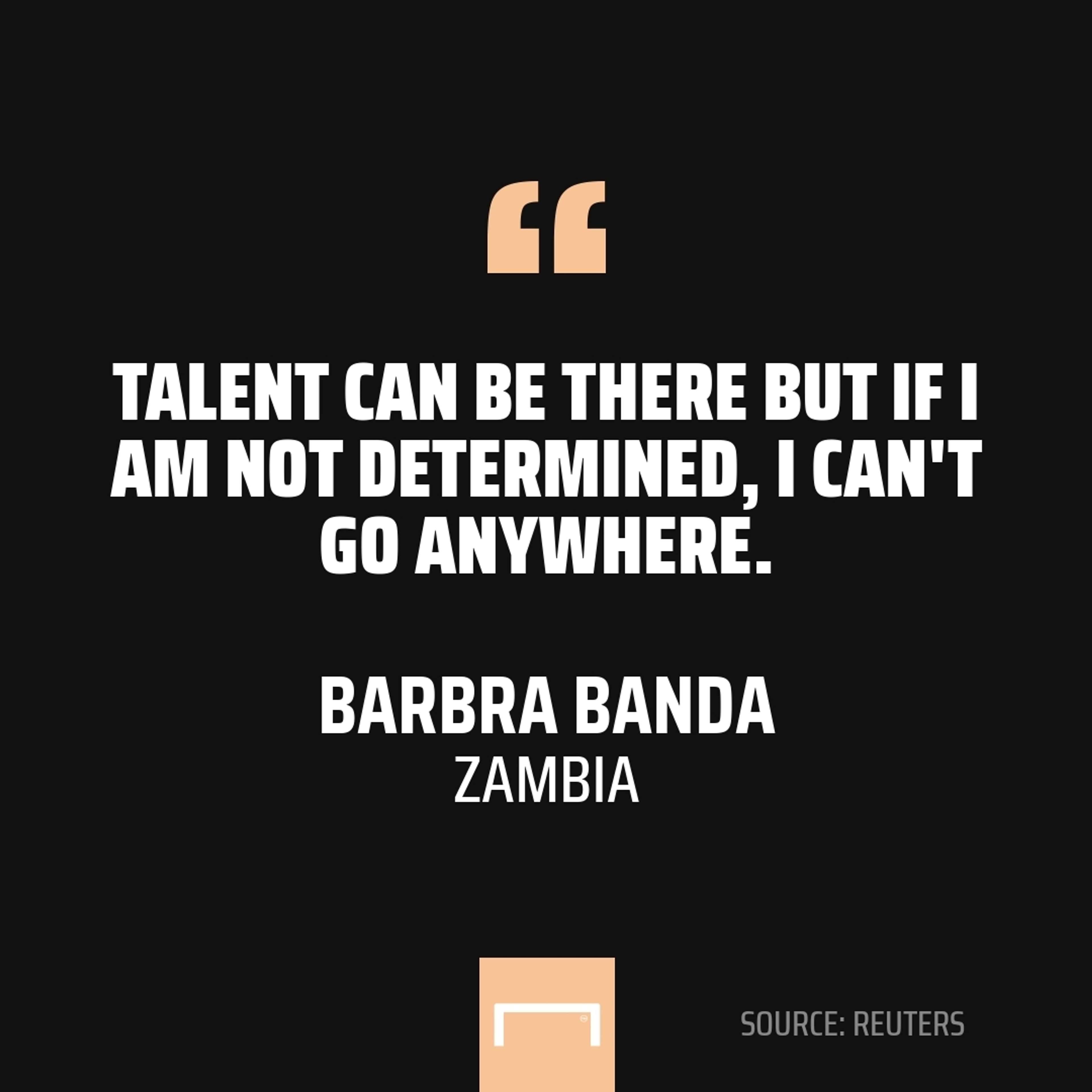 Barbra Banda quote PS 1:1