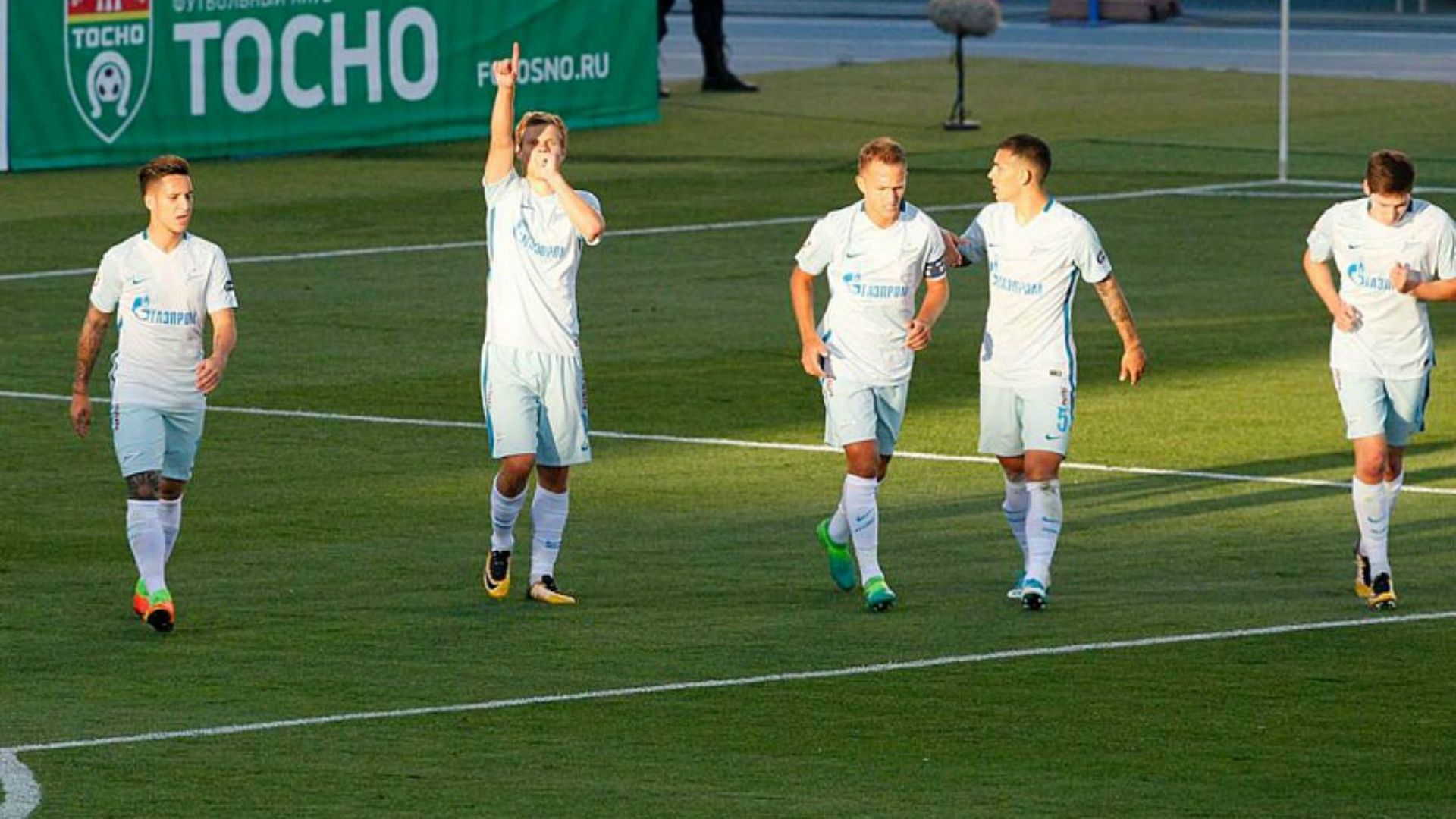 Aleksandr Kokorin Sebastian Driussi Leandro Paredes Tosno Zenit Russia 30072017