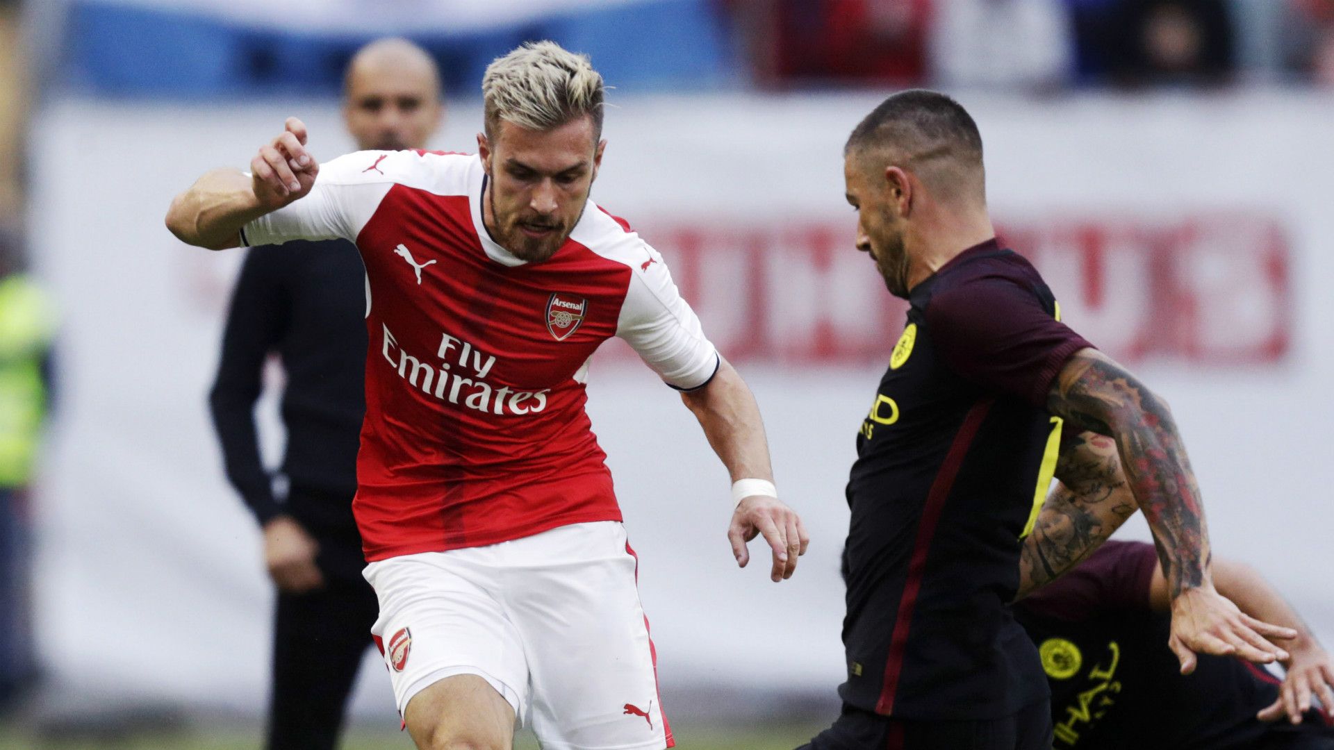 HD Aaron Ramsey Arsenal Aleksandar Kolarov Manchester City 07082016