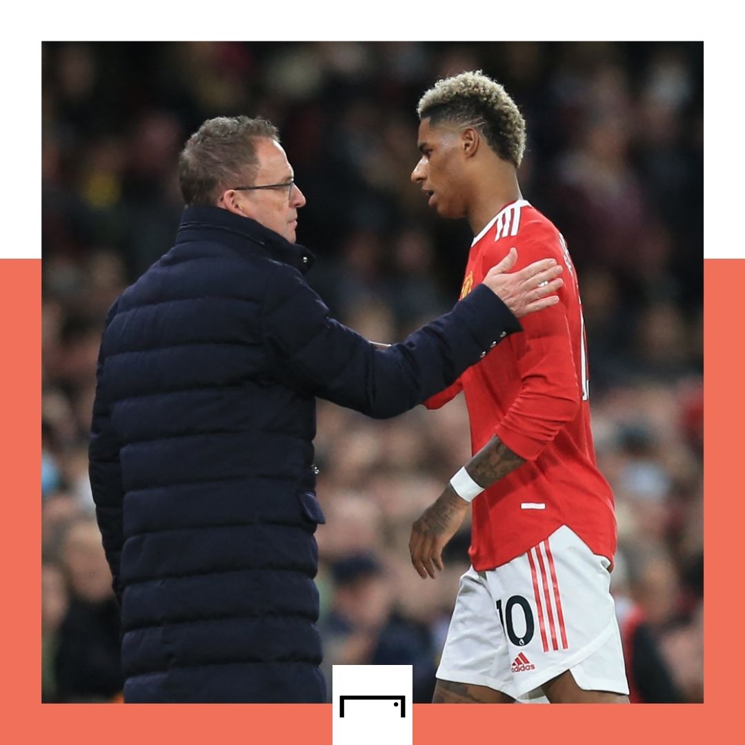 Ralf Rangnick Marcus Rashford Manchester United GFX