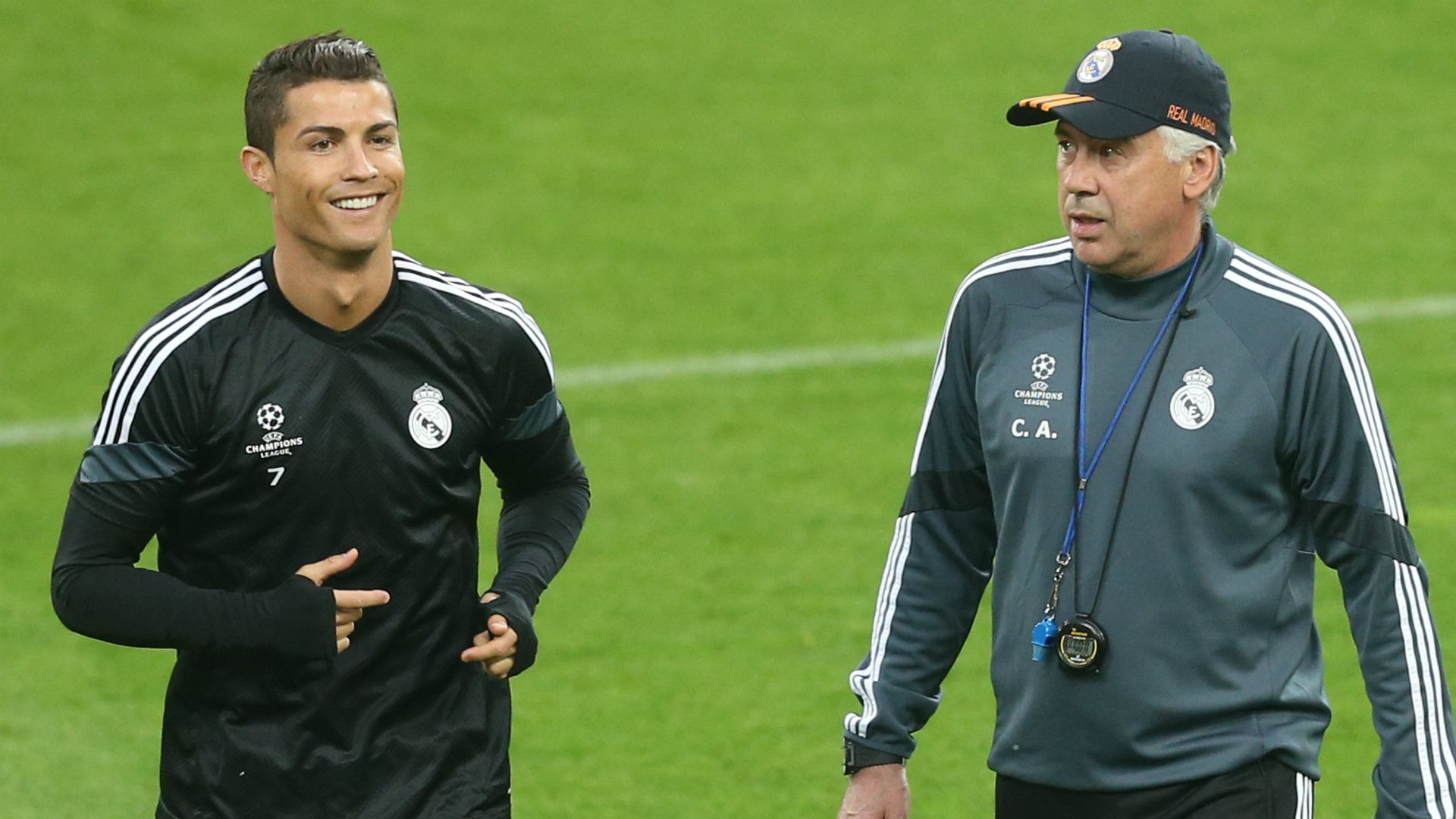 CRISTIANO RONALDO CARLO ANCELOTTI REAL MADRID