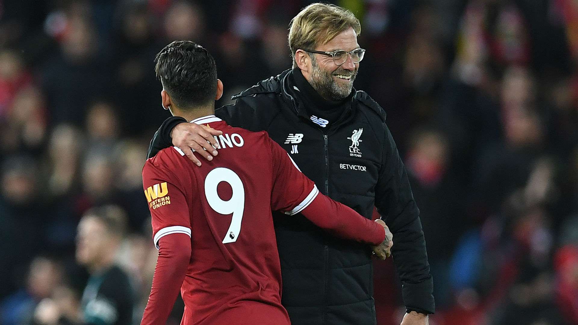 Jurgen Klopp and Roberto Firmino