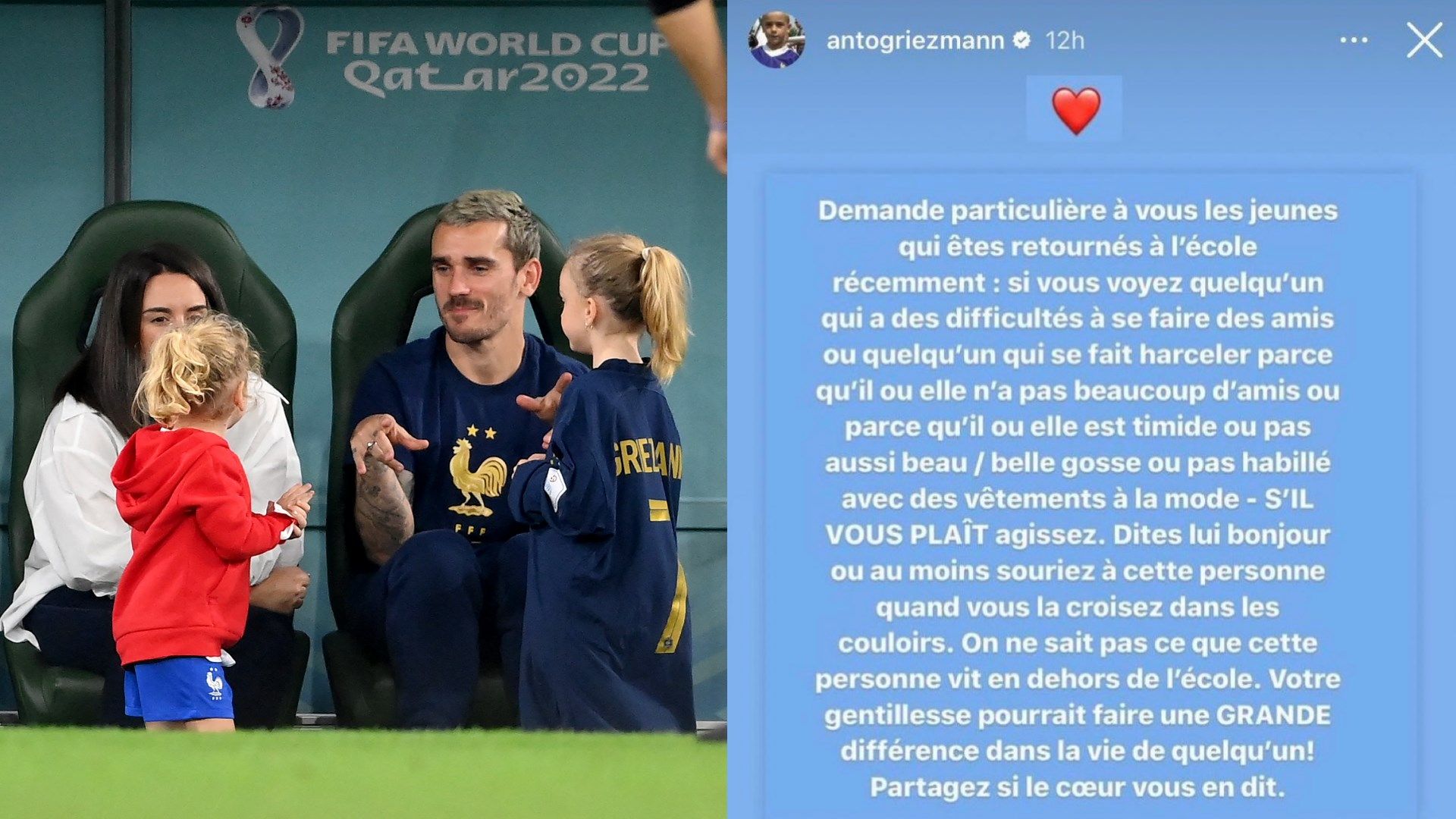 Griezmann Bullismo Instagram