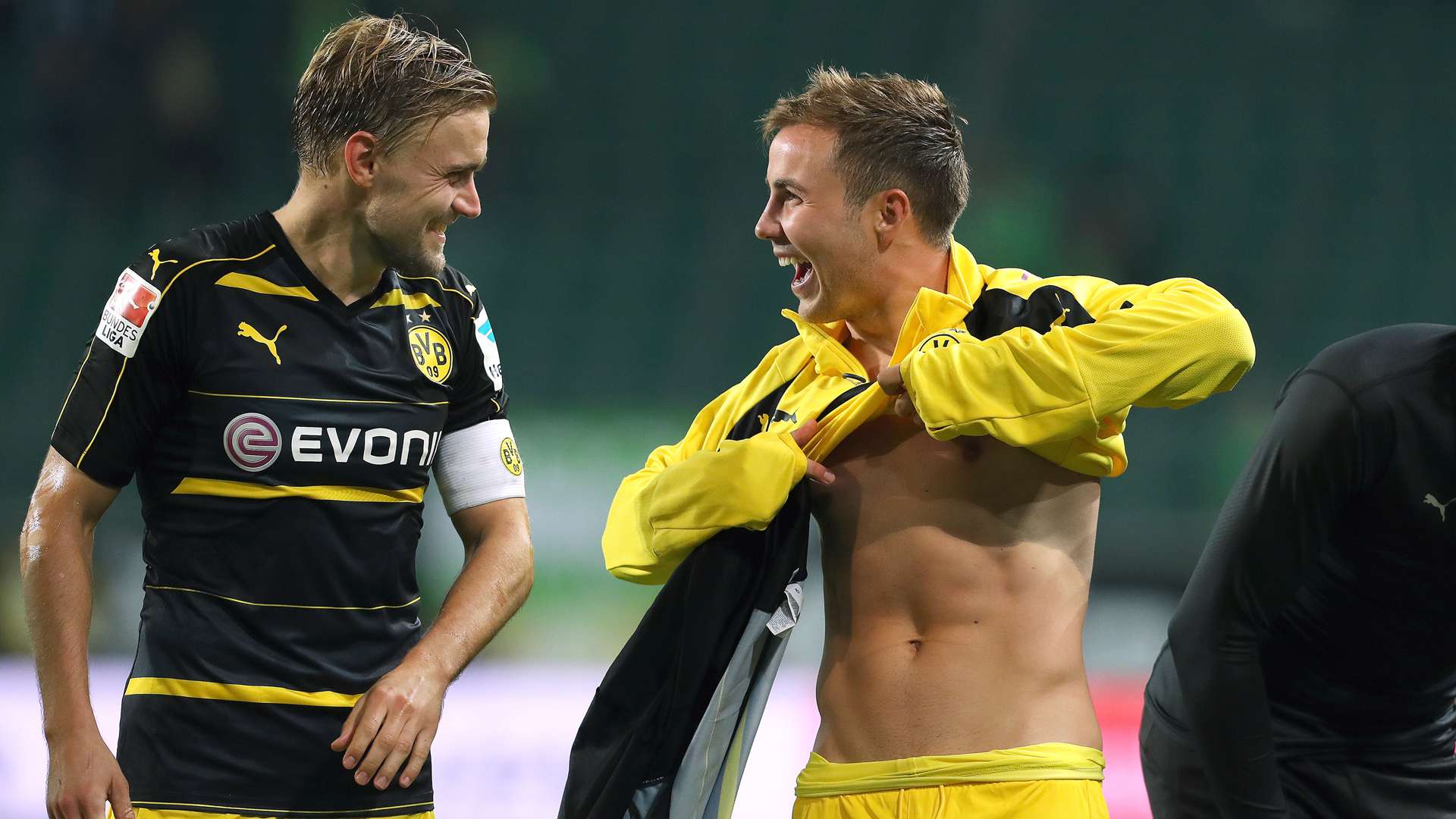 Marcel Schmelzer, Mario Götze, Borussia Dortmund, 09212016