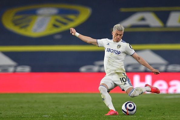 Ezgjan Alioski crossing vs. Liverpool