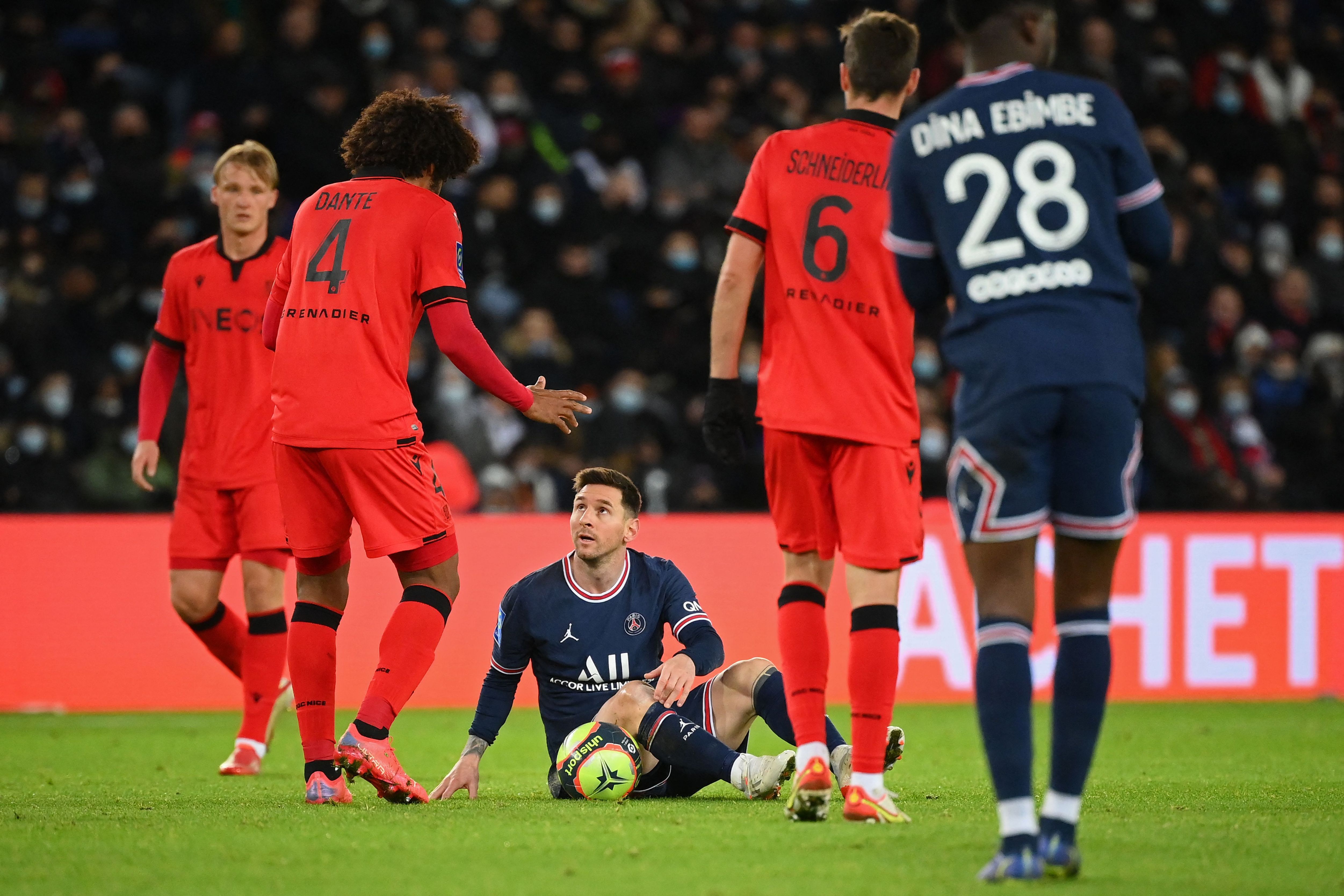 Messi, PSG vs Nice, 01/12/21