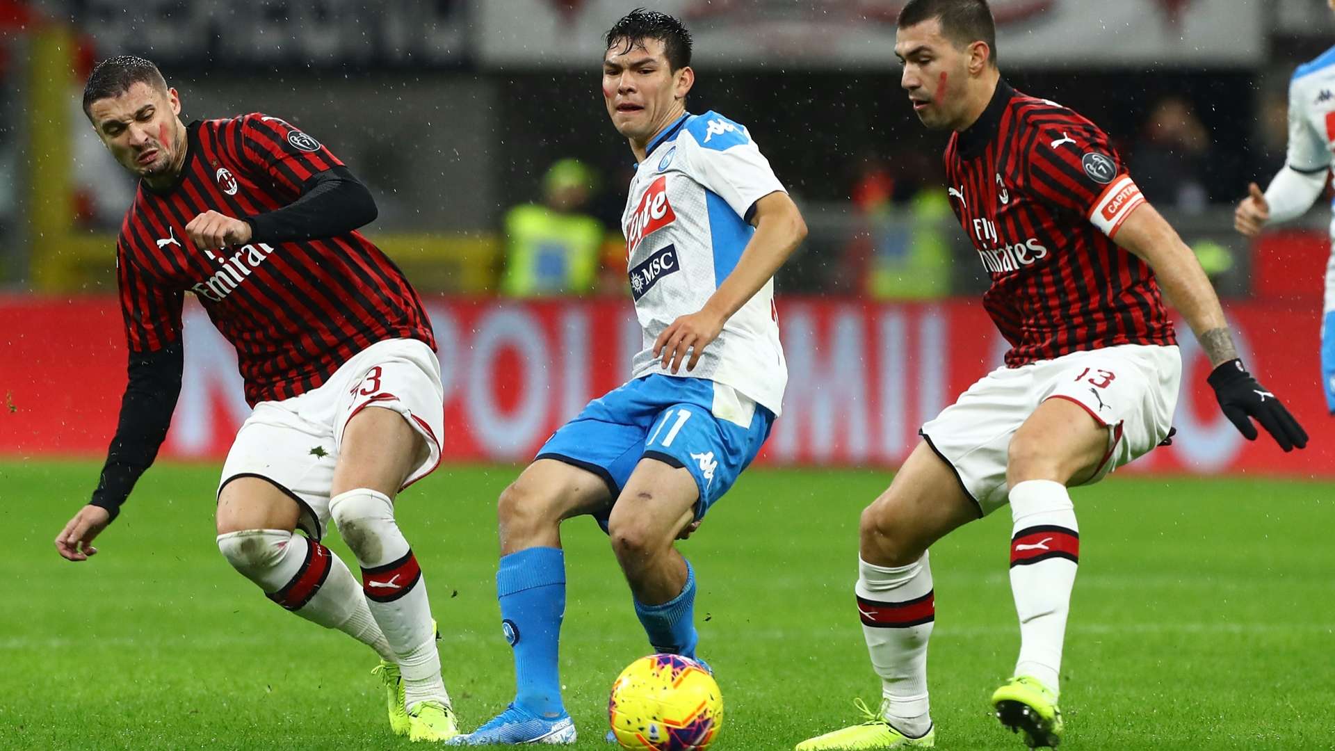 Milan Napoli 2019 Lozano