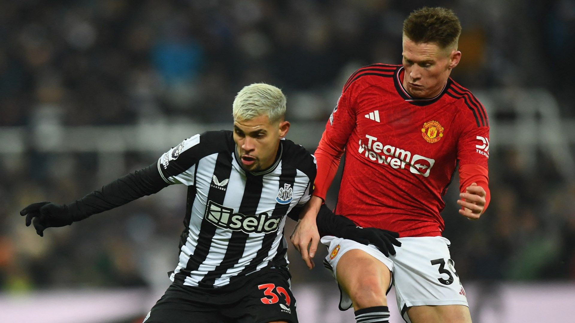 Bruno Guimaraes Scott McTominay Newcastle Man Utd 2023-24