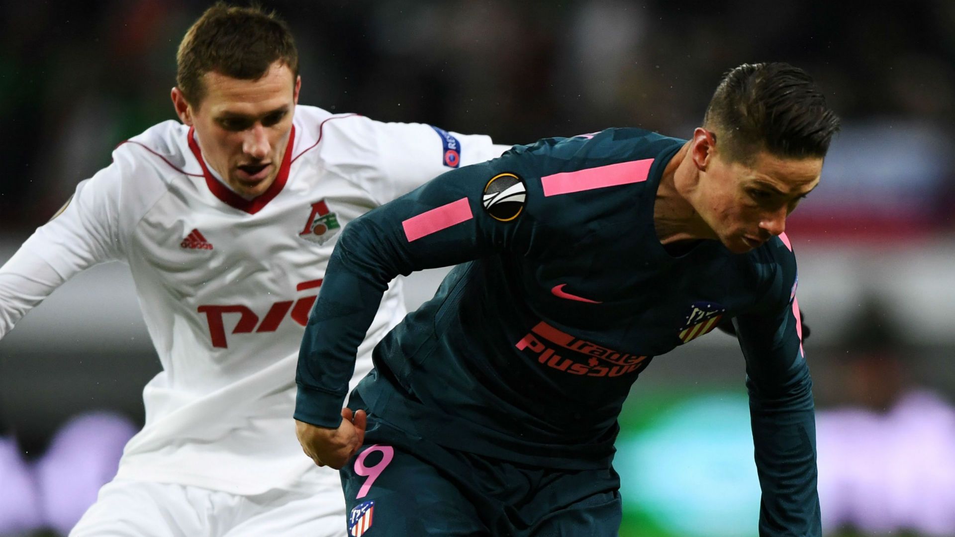 Fernando Torres Alexandr Kolomeitsev Atletico Madrid Lokamotiv Moscow