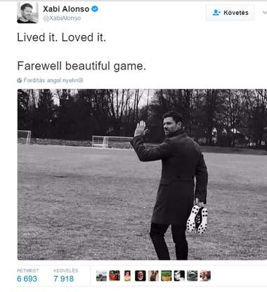 xabi alonso visszavonul