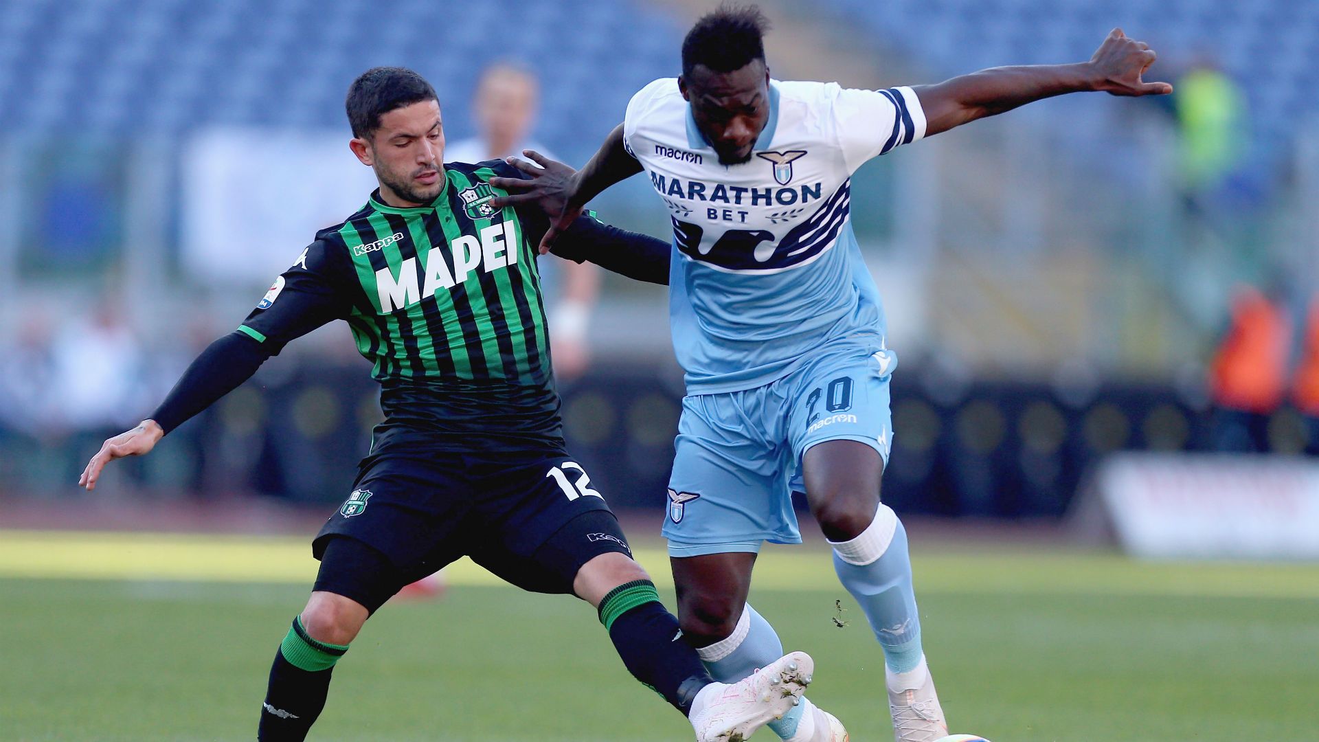 Felipe Caicedo Stefano Sensi Lazio Sassuolo Serie A