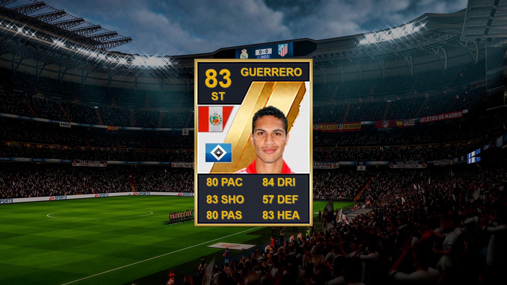 Guerrero no FIFA Ultimate Team