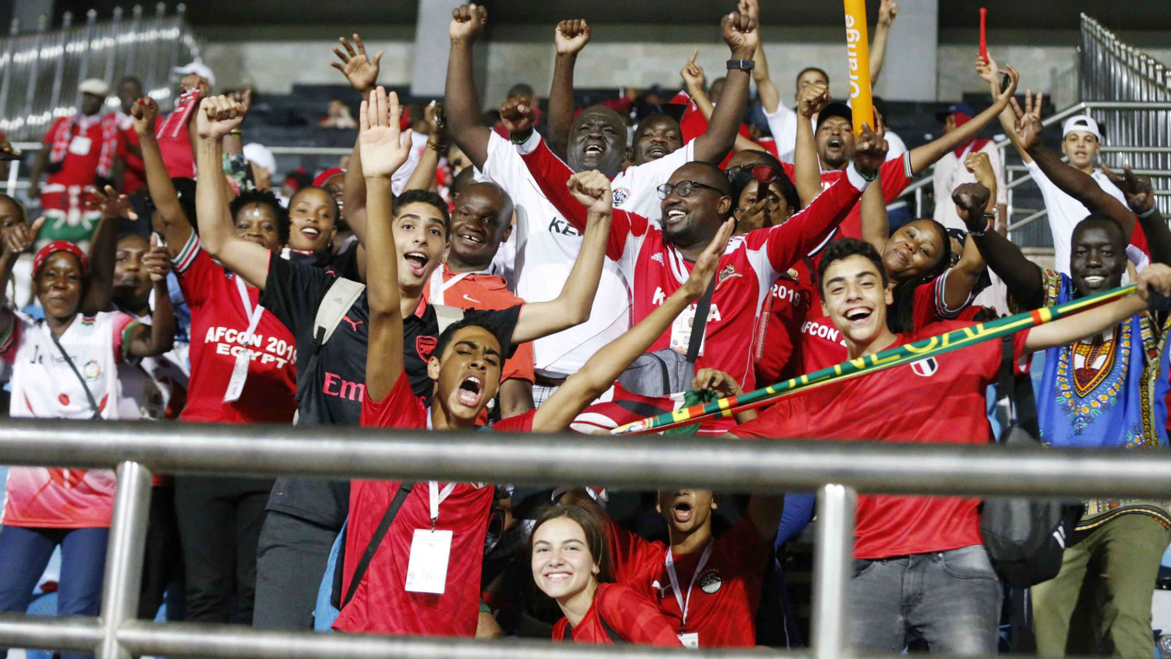 Kenya and Harambee Stars fans in Egypt.