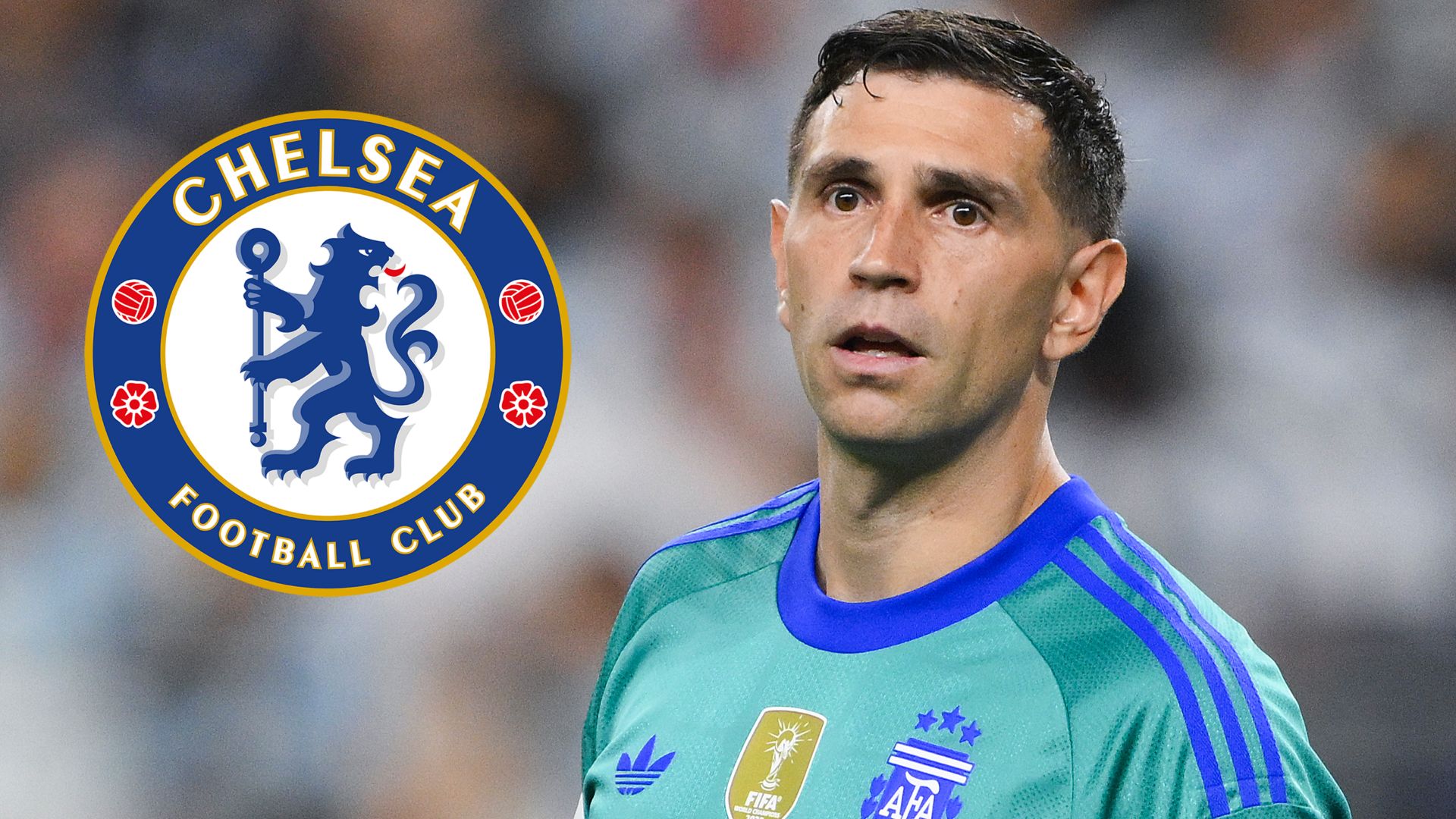 Emi Martinez Chelsea crest 2026
