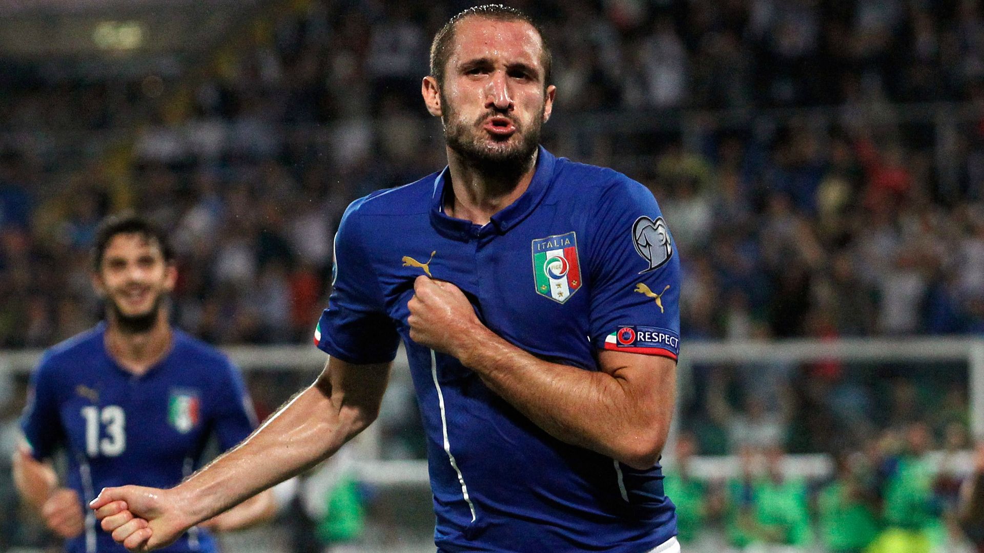 Giorgio Chiellini Italy Azerbaijan