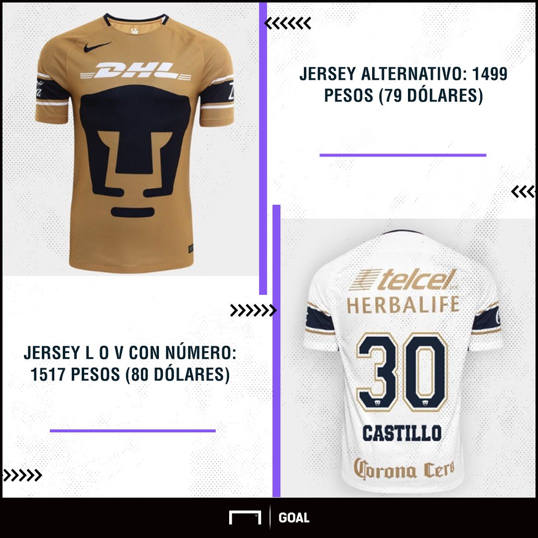 Jerseys Pumas