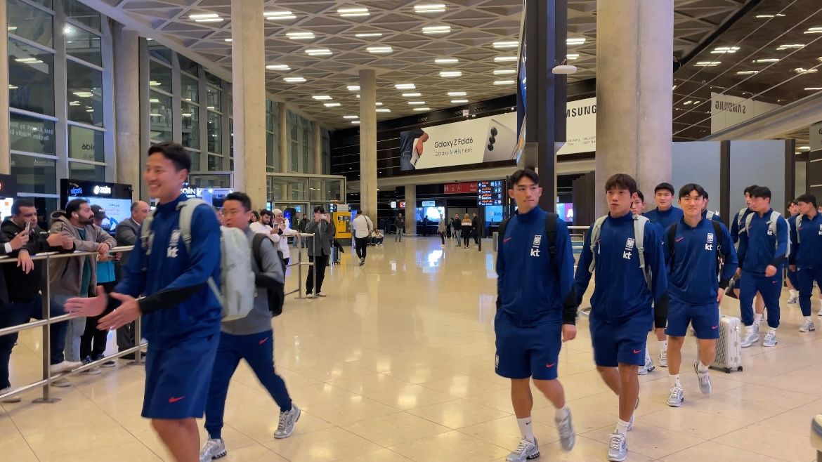 대표팀 요르단 도착