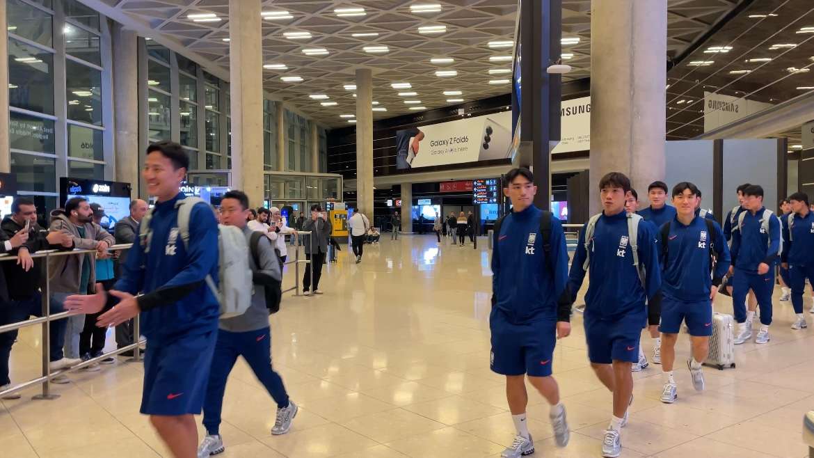 대표팀 요르단 도착