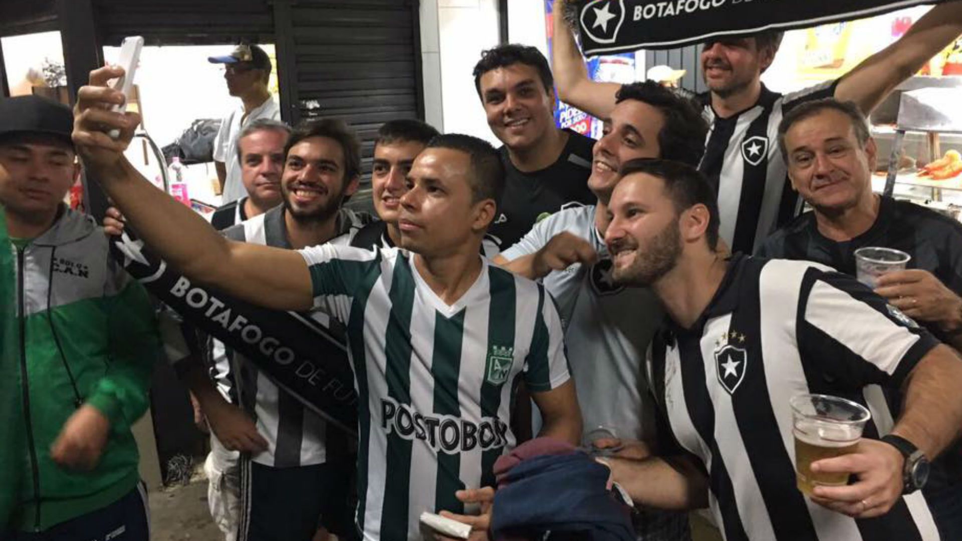 Torcedores Atletico Nacional Botafogo Libertadores 13 04 2017
