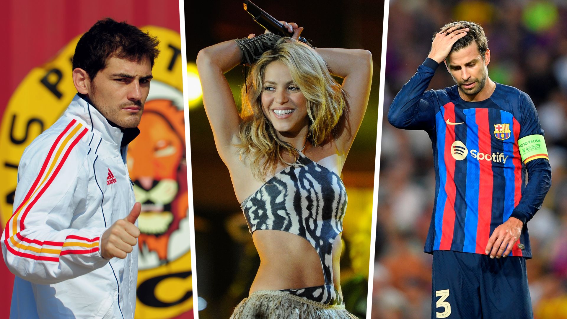 Iker Casillas, Shakira, Gerard Pique