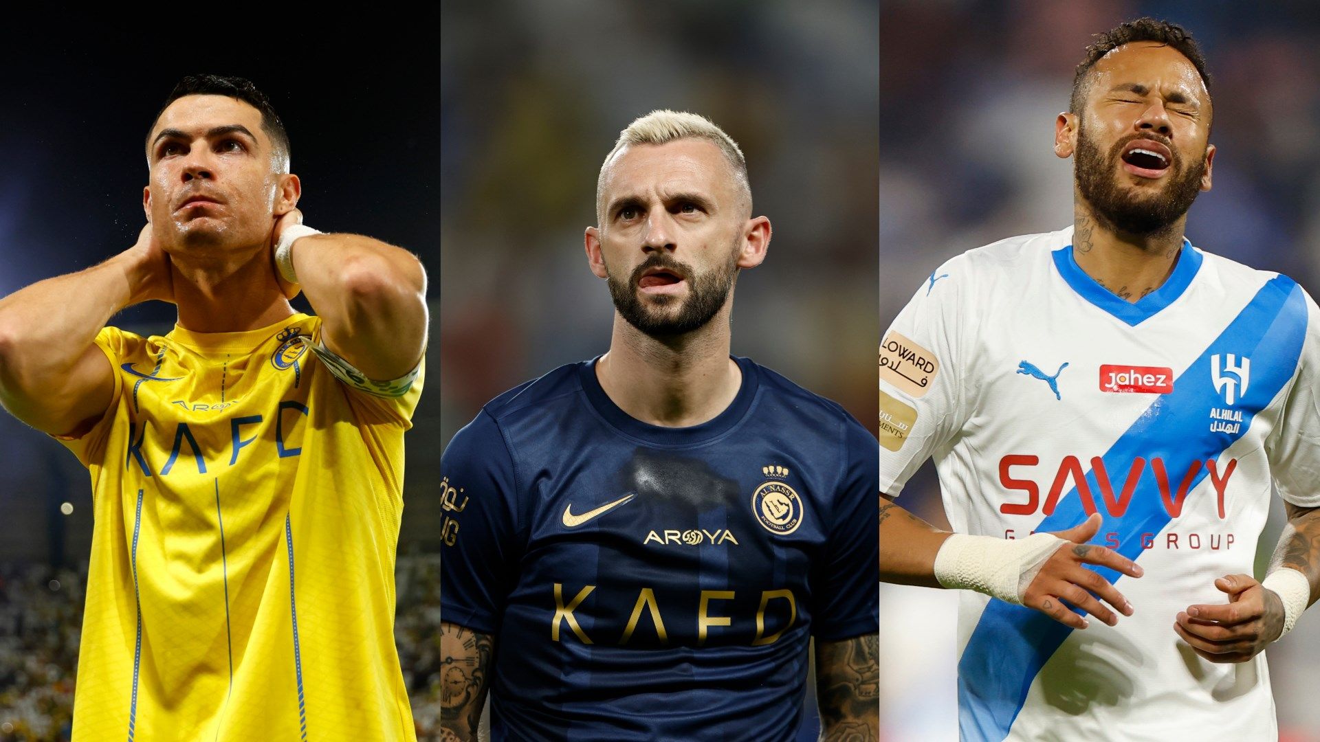 cristiano ronaldo - marcelo brozovic - neymar