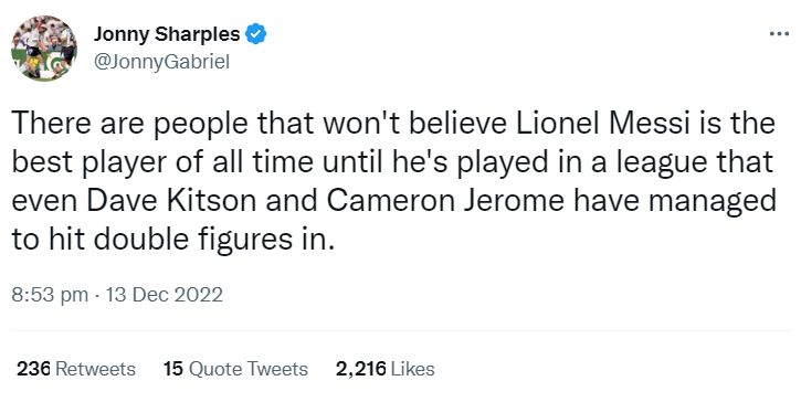 Twitter react Messi PL