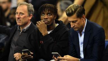 Wilfried Zaha Steve Parish Boston Celtics vs Philadelphia 76ers